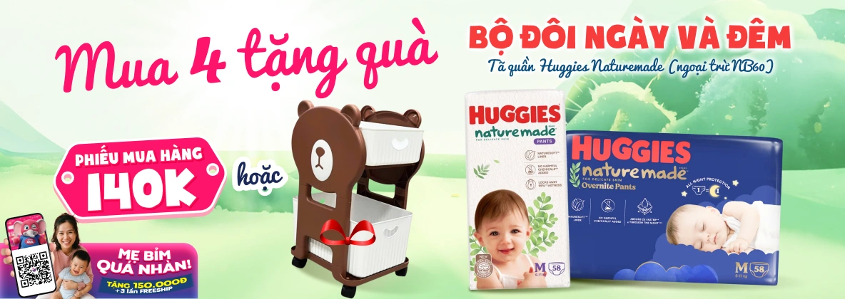 Banner tã Huggies Naturemade T7